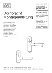 Dornbracht Eno 33 876 760 Series Installation Instructions Manual