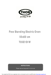 THOR T05E1S1W Instructions Manual