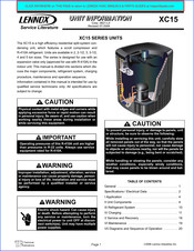 Lennox XC15-042-3 Unit Information