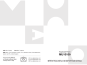 Costway MU10109 Manual