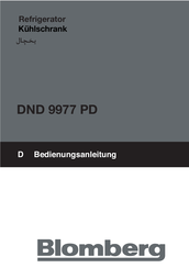 Blomberg DND 9977 PD Manual