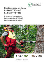 Forstreich Maschinenbau TR27-HD Operating Instructions Manual