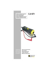 Chauvin Arnoux C.A 1871 User Manual