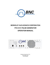 BNC PVX-4151 Operation Manual