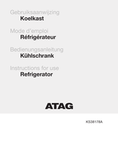 Atag KS38178A Instructions For Use Manual