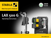 Stabila LAX 500 G Operating Instructions Manual