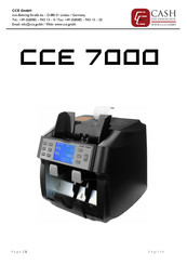 CASH TECHNOLOGY CCE 7000 Manual