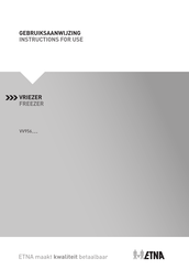 ETNA VV956 Series Instructions For Use Manual