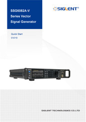 SIGLENT SSG6082A-V Series Quick Start Manual