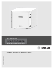 Bosch Greensource SM036-1CS Installation, Operation And Maintenance Manual