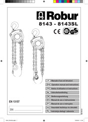 Robur 8143 Operation Manual And Instructions