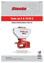 Stocks Ag Turbo Jet 8 VS-2 Original Operating Manual