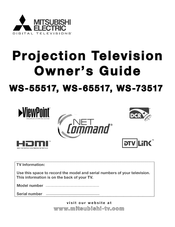 Mitsubishi Electric WS-73517 Owner's Manual