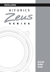 Hifonics ZSO6.2C Installation Manual