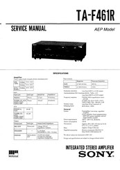 Sony TA-F461R Service Manual