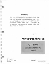 Tektronix CT 8101 Service Manual