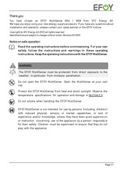 SFC Energy EFOY MultiSense MS8 Manual