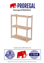 PROREGAL RW37-09 Manual