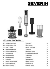 SEVERIN 3774000 Instructions For Use Manual