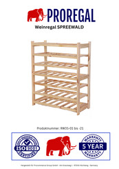 PROREGAL SPREEWALD RW35-06 Manual