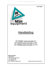 MSH equipment 21KF Manual