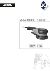 MIRKA DEROS RS 600X Manual