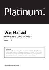 Platinum 600 Ceramic Cooktop Touch User Manual