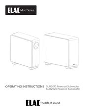 ELAC SUB2020B Operating Instructions Manual
