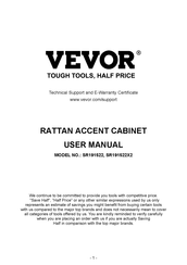 VEVOR SR191522 User Manual