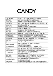 Candy CDG6CBP8B Installation And User Manual