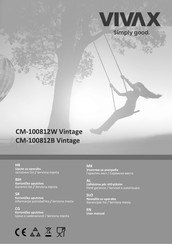 Vivax CM-100812W Vintage User Manual