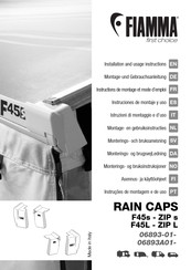 Fiamma F45S ZIP Installation And Usage Instructions