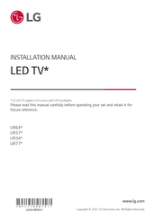 LG UR77 Series Installation Manual