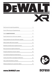 DeWalt DCF850MDT Original Instructions Manual