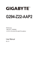 Gigabyte G294-Z22-AAP2 User Manual