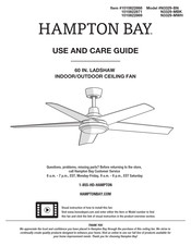 HAMPTON BAY 1010822869 Use And Care Manual