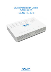 HALNy HL-4GV Quick Installation Manual