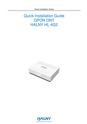HALNy HL-4G2 Quick Installation Manual