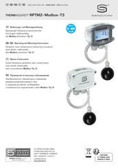 S+S Regeltechnik THERMASGARD RPTM2-Modbus-T3 Operating And Mounting Instructions Manual