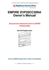 Empire Comfort Systems VFP20IN2 L-1 Series Installation Instructions And Owner's Manual