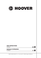 Hoover H-OVEN 300 HOMCC3U1178IN User Instructions