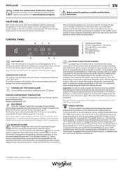 Whirlpool AFB 18402 Quick Manual