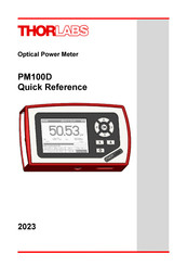 THORLABS PM130D Quick Reference