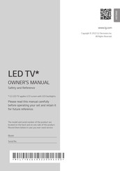 LG NanoCell NANO81 55NANO816QA Owner's Manual