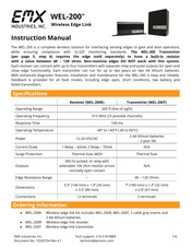 EMX Industries WEL-200 Series Instruction Manual