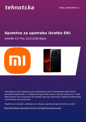 Xiaomi MI 13T Pro Quick Start Manual