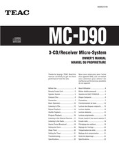 Teac MC-D90 Owner's Manual