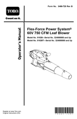 Toro Flex-Force Power System 51826 Operator's Manual