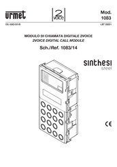 urmet domus 2VOICE sinthesi steel 1083/14 Manual