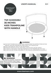 Crowntec Fitness teamson TSP-SG0002BU User Manual